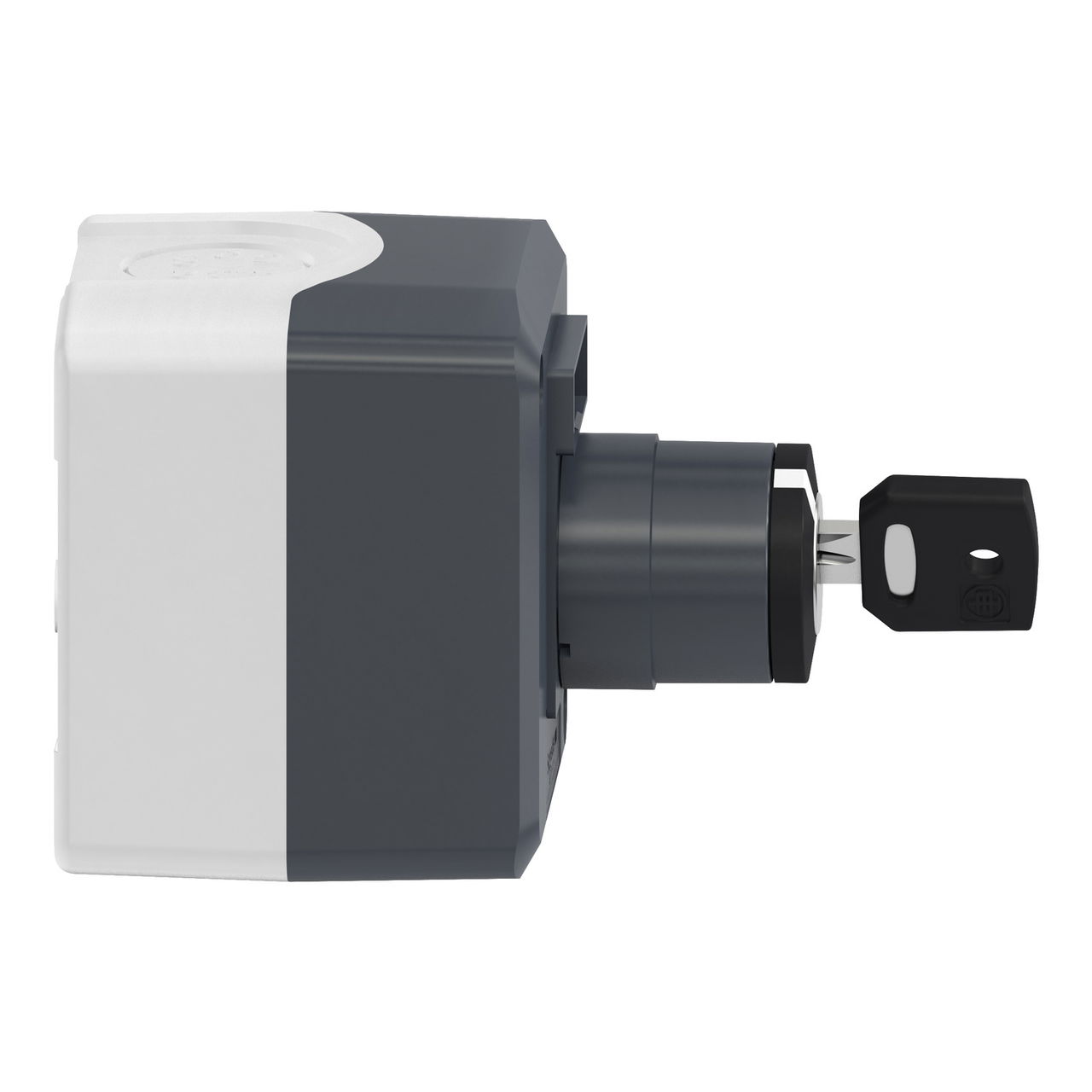 Control station, plastic, dark grey lid, 1 selector key switch Ø22, 1 NO – Image 6 of 10