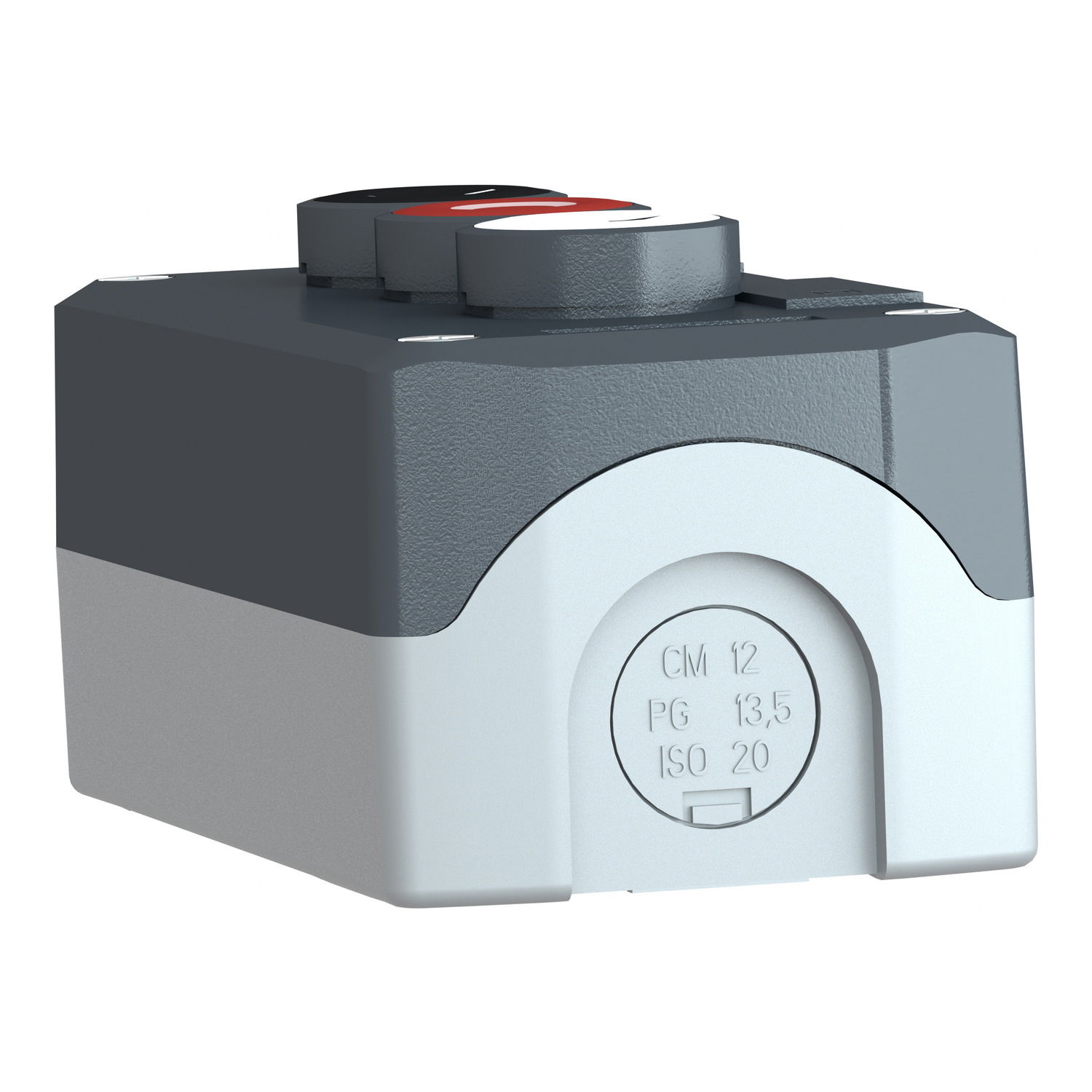 Dark grey station - white flush/red flush/black flush pushbuttons Ø22 – Image 3 of 10