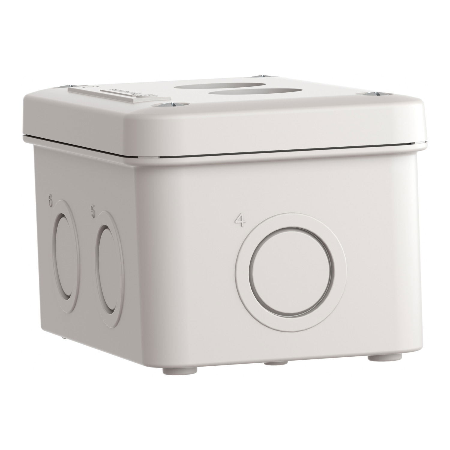 Empty control station - light grey - 2 cut-outs - IP54 - for XB7 Ø 22 mm – Image 3 of 9