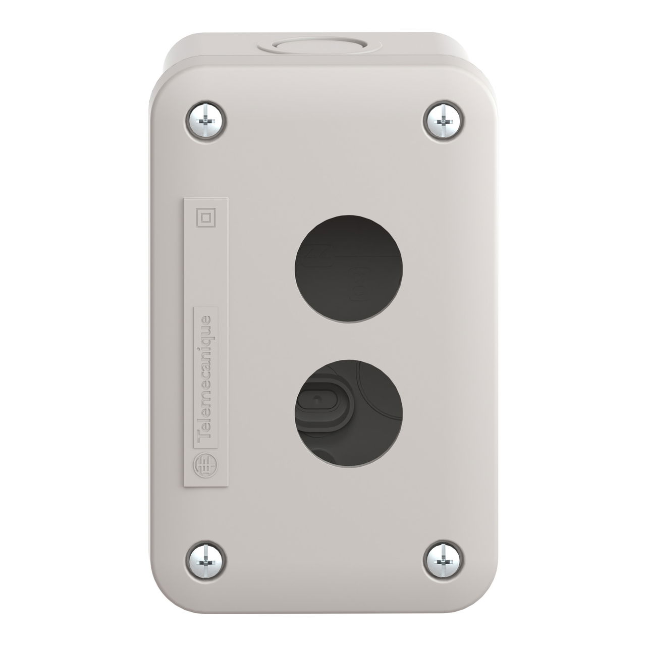 Empty control station - light grey - 2 cut-outs - IP54 - for XB7 Ø 22 mm – Image 4 of 9