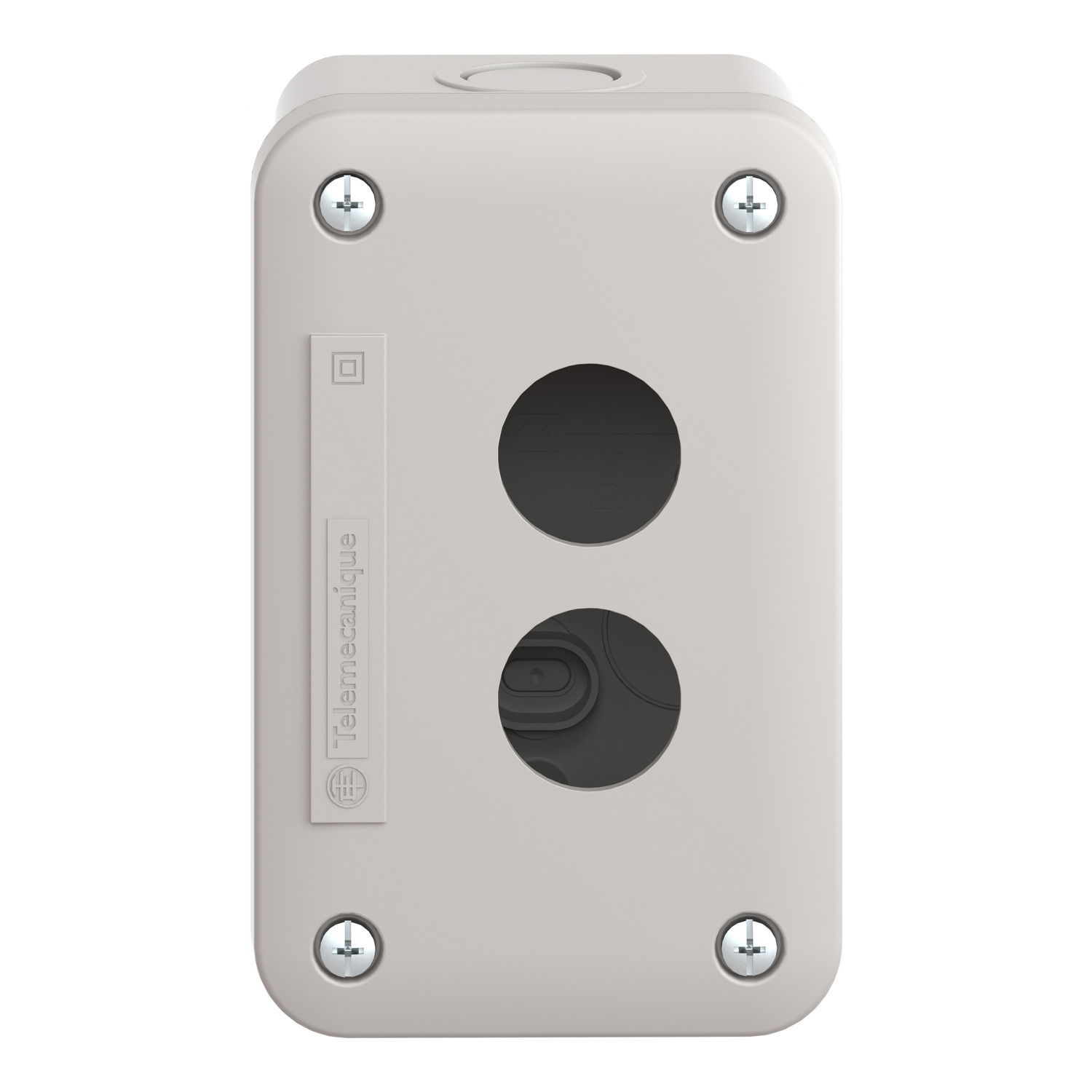 Empty control station - light grey - 2 cut-outs - IP54 - for XB7 Ø 22 mm – Image 4 of 9