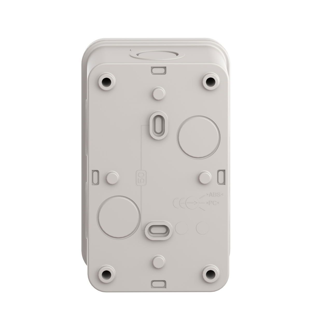 Empty control station - light grey - 2 cut-outs - IP54 - for XB7 Ø 22 mm – Image 2 of 9