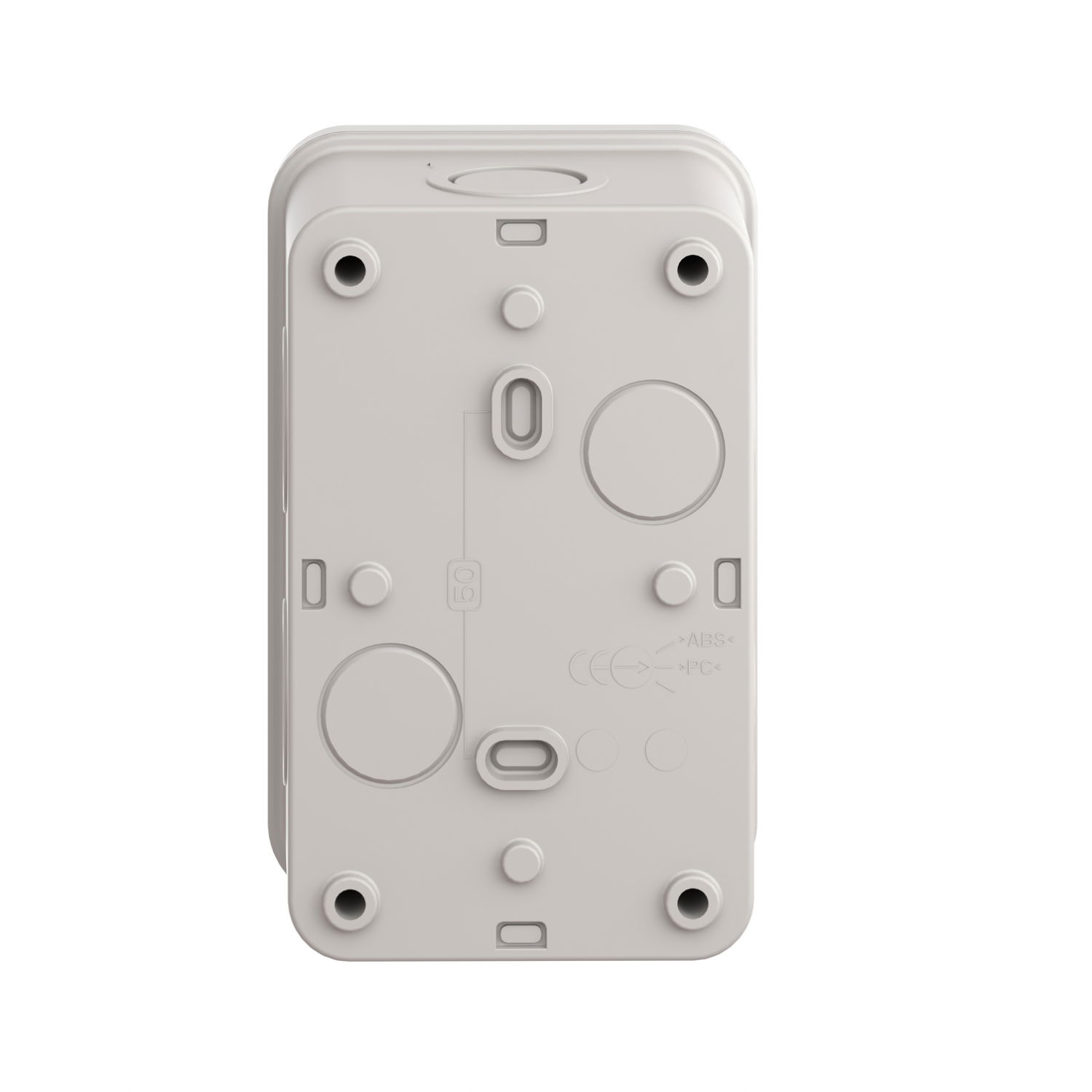 Empty control station - light grey - 2 cut-outs - IP54 - for XB7 Ø 22 mm – Image 2 of 9