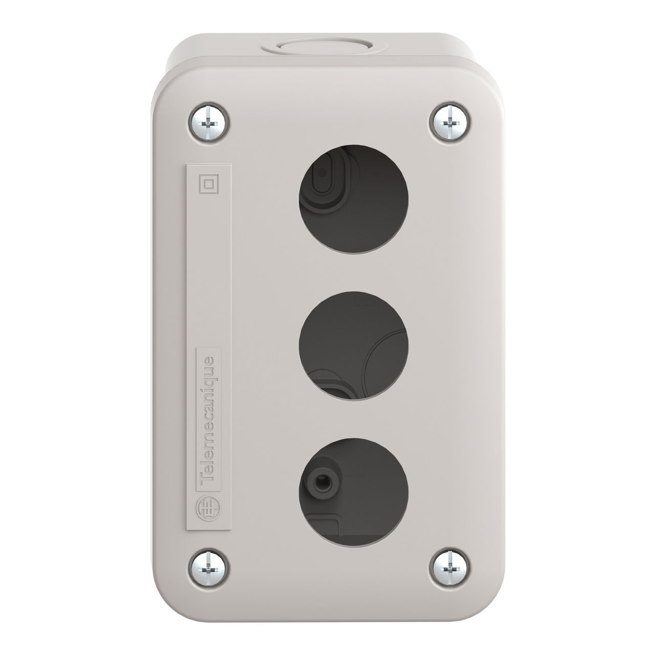 Empty control station - light grey - 3 cut-outs - IP54 - for XB7 Ø 22 mm – Image 4 of 9