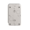 Empty control station - light grey - 3 cut-outs - IP54 - for XB7 Ø 22 mm