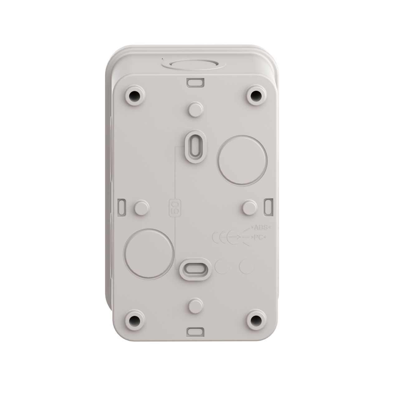 Empty control station - light grey - 3 cut-outs - IP54 - for XB7 Ø 22 mm – Image 2 of 9