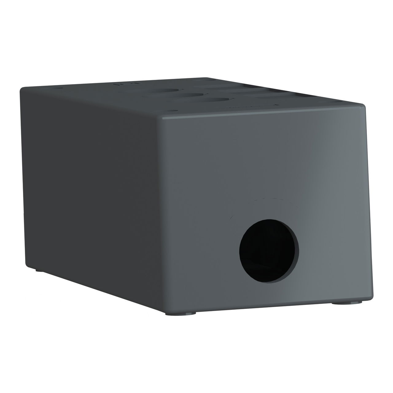 Empty control station-severe environments-black-3 cut-outs-3 vertical openings – Image 3 of 9