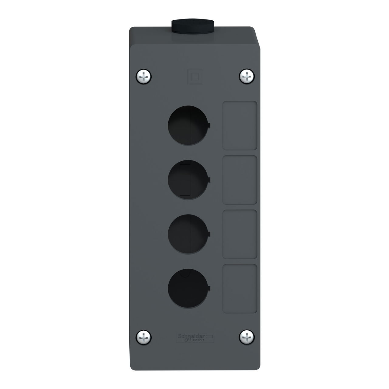 Empty control station-severe environments-black-4 cut-outs-4 vertical openings – Image 4 of 9