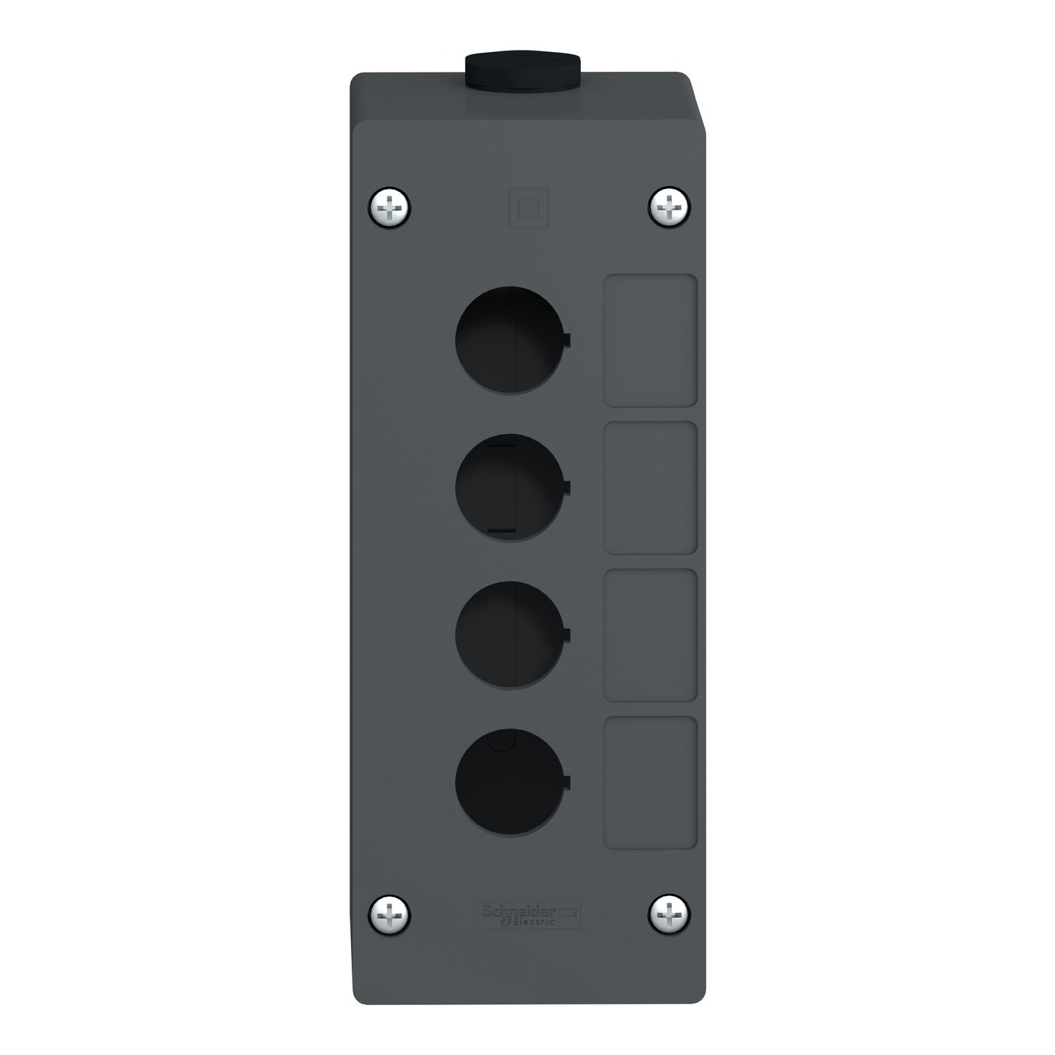 Empty control station-severe environments-black-4 cut-outs-4 vertical openings – Image 4 of 9