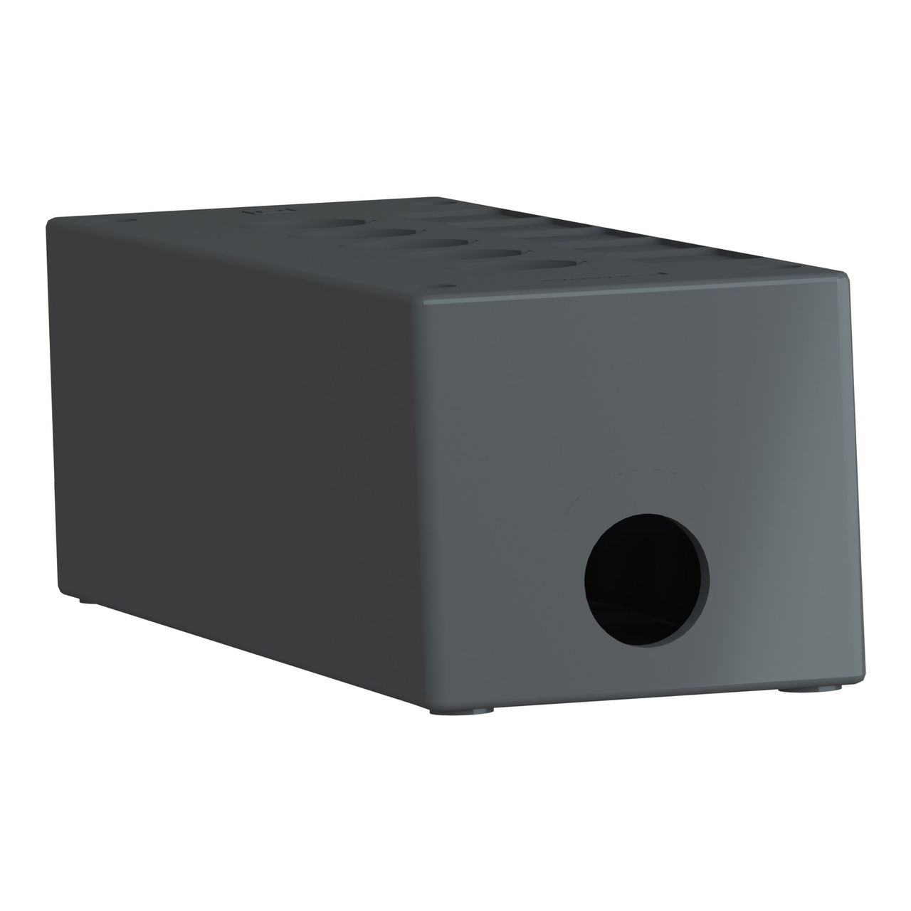 Empty control station-severe environments-black-5 cut-outs-5 vertical openings – Image 3 of 9