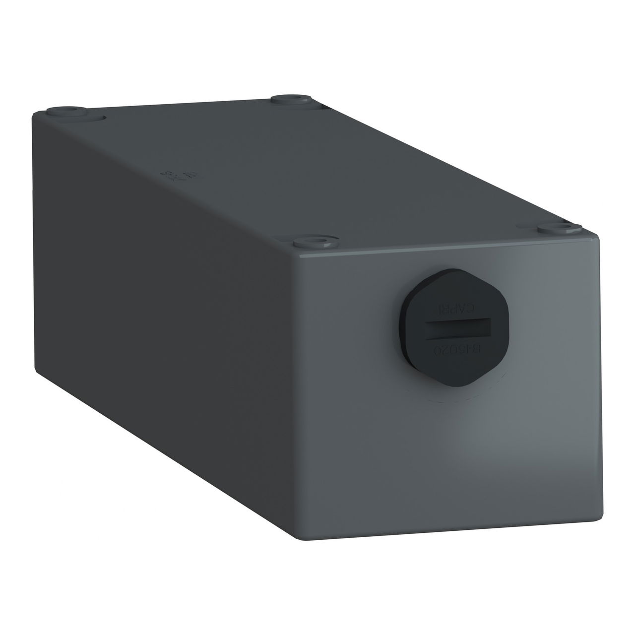 Empty control station-severe environments-black-5 cut-outs-5 vertical openings – Image 5 of 9