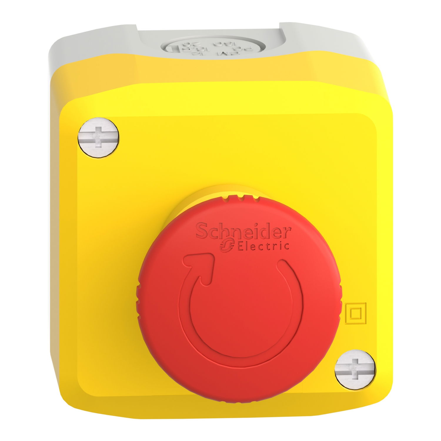 Yellow station - 1 red mushroom head pushbutton Ø40 turn to release 1NO+1NC – Image 4 of 10