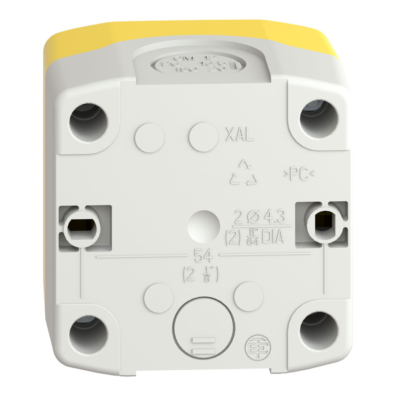 Yellow station - 1 red mushroom head pushbutton Ø40 turn to release 1NO+1NC – Image 2 of 10