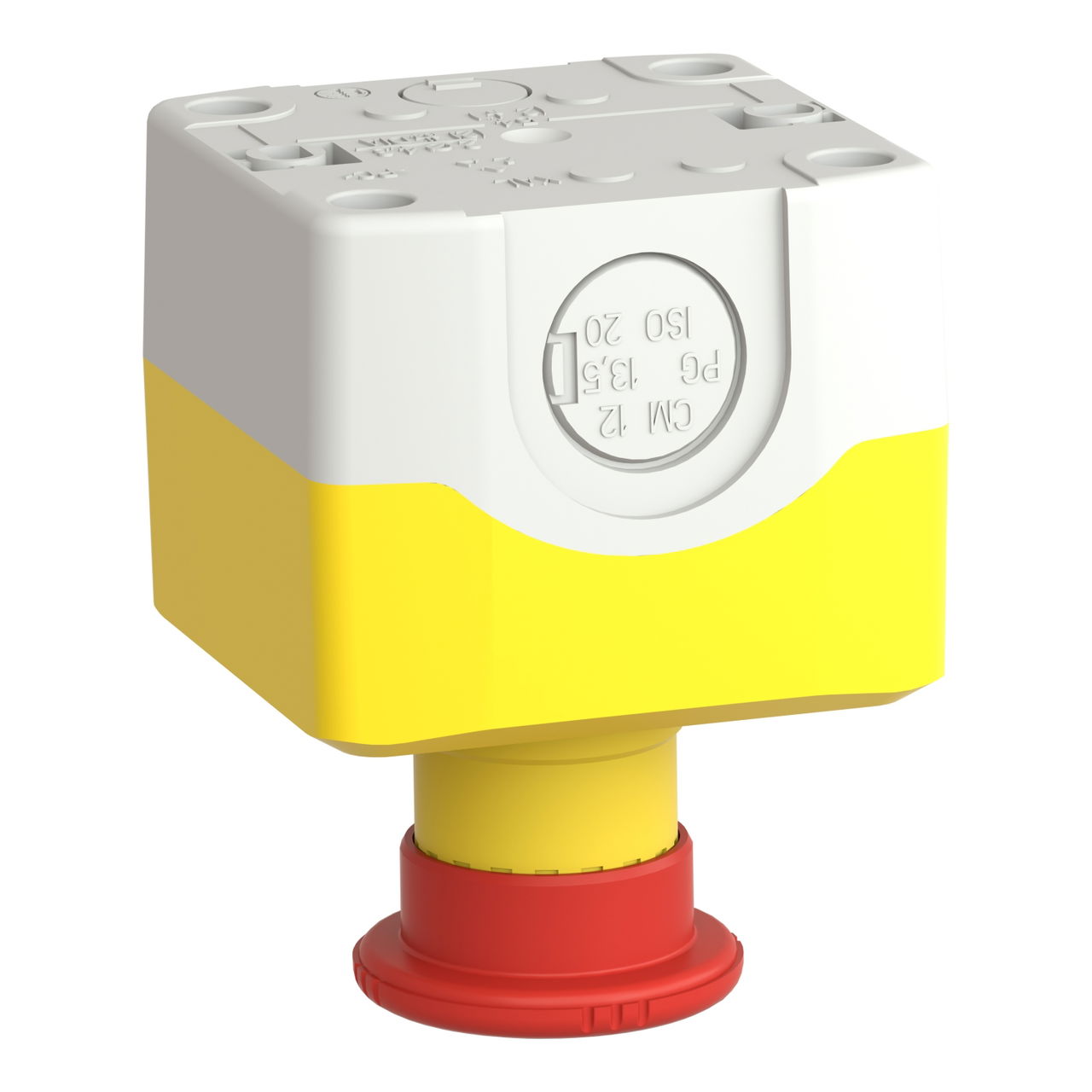 Yellow station - 1 red mushroom head pushbutton Ø40 turn to release 1NO+1NC – Image 5 of 10