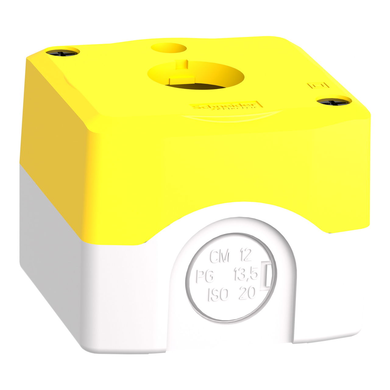 Empty box yellow color for illuminated e.stop 1 hole – Image 3 of 10