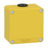 Harmony XAP, XB2 SL, Empty control station, zinc alloy, yellow, M20 , undrilled, 80 x 80 x 51,5, UL cULus
