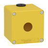 Harmony XAP, XB2 SL, Empty control station, zinc alloy, yellow, M20, 1 cut-out 22mm, 80 x 80 x 77, UL cULus