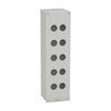 Harmony XAP, XB2 SL, Empty control station, aluminium, grey, M32, 10 cut-outs 22mm, 85 x 310 x 77