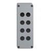 Empty control station - XAP-A - plastic - 8 openings in 2 columns