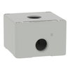 Harmony XAP, XB2 SL, Empty control station, zinc alloy, grey, M20, 1 cut-out 22mm, 80 x 80 x 51,5, UL cULus