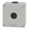 Harmony XAP, XB2 SL, Empty control station, zinc alloy, grey, M20, 1 cut-out 22mm, 80 x 80 x 51,5, UL cULus