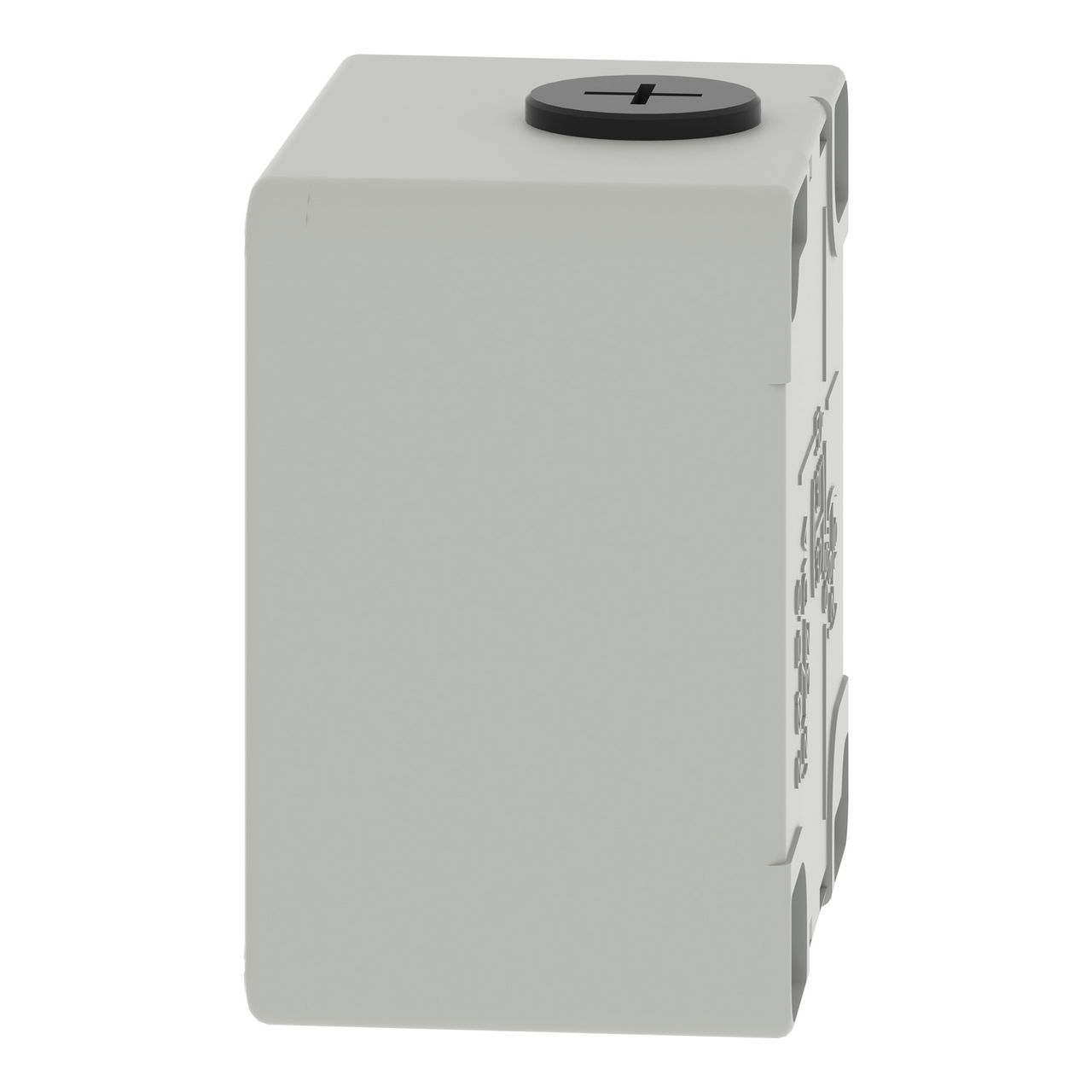 Harmony XAP, XB2 SL, Empty control station, zinc alloy, grey, M20, 1 cut-out 22mm, 80 x 80 x 51,5, UL cULus – Image 7 of 9