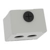 Harmony XAP, XB2 SL, Empty control station, zinc alloy, grey, M20, 2 cut-outs 22mm, 80 x 80 x 51,5, UL cULus