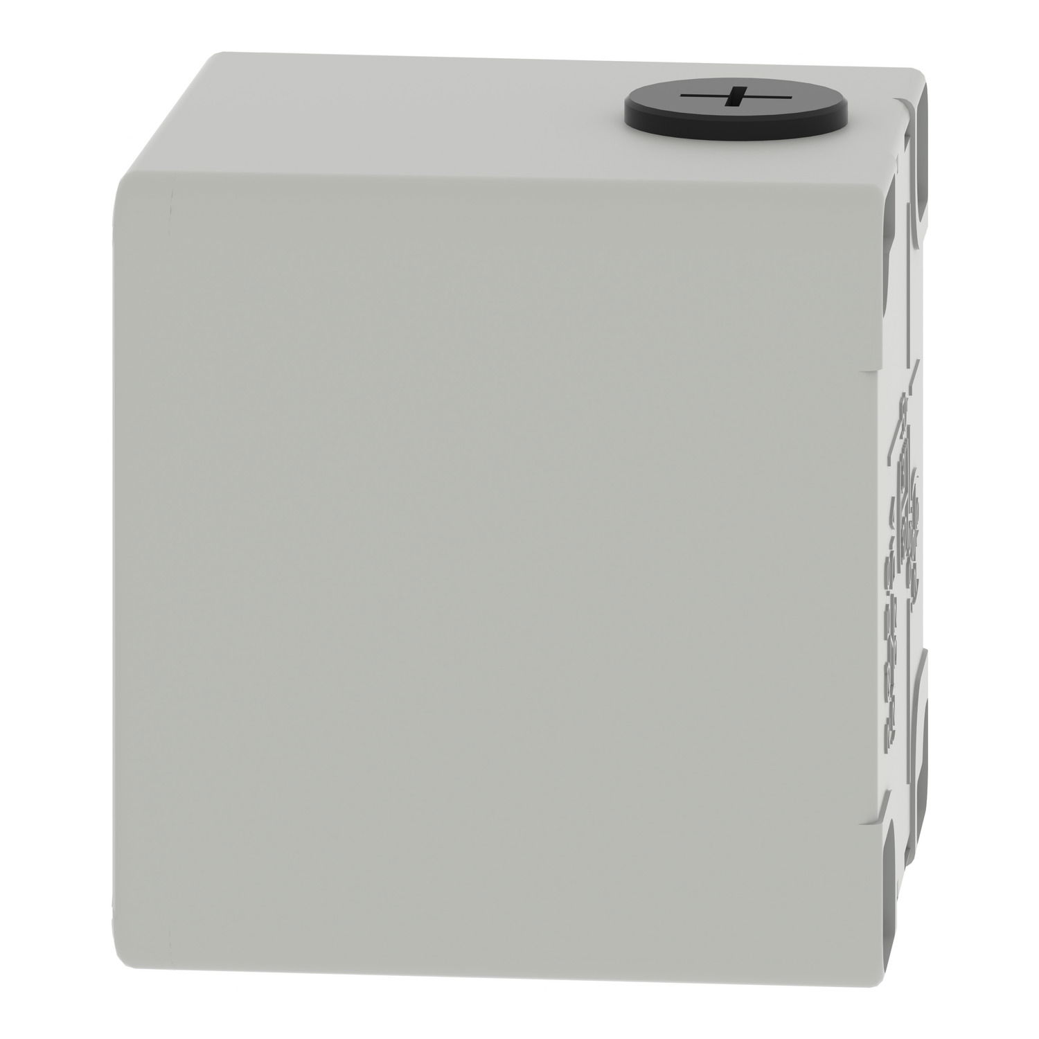 Harmony XAP, XB2 SL, Empty control station, zinc alloy, grey, M20, 1 cut-out 22mm, 80 x 80 x 77, UL cULus – Image 7 of 9