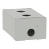 Harmony XAP, XB2 SL, Empty control station, zinc alloy, grey, M20, 2 cut-outs 22mm, 80 x 130 x 51,5, UL cULus