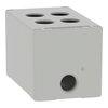 Harmony XAP, XB2 SL, Empty control station, zinc alloy, grey, M20, 4 cut-outs 22mm, 80 x 130 x 77, UL cULus