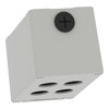 Harmony XAP, XB2 SL, Empty control station, zinc alloy, grey, M20, 4 cut-outs 22mm, 80 x 130 x 77, UL cULus