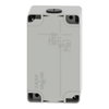 Harmony XAP, XB2 SL, Empty control station, zinc alloy, grey, M20, 2 cut-outs 30mm with notches, 80 x 130 x 77, UL cULus