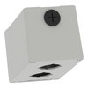 Harmony XAP, XB2 SL, Empty control station, zinc alloy, grey, M20, 2 cut-outs 30mm with notches, 80 x 130 x 77, UL cULus