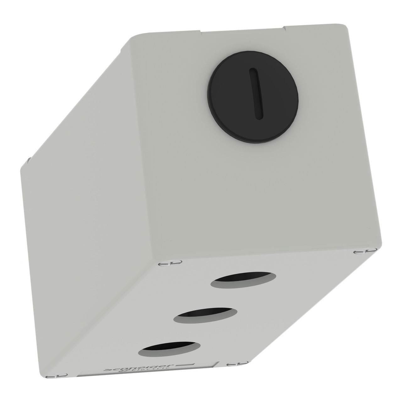 Harmony XAP, XB2 SL, Empty control station, zinc alloy, grey, M25, 3 cut-outs 22mm, 80 x 175 x 77 – Image 5 of 9