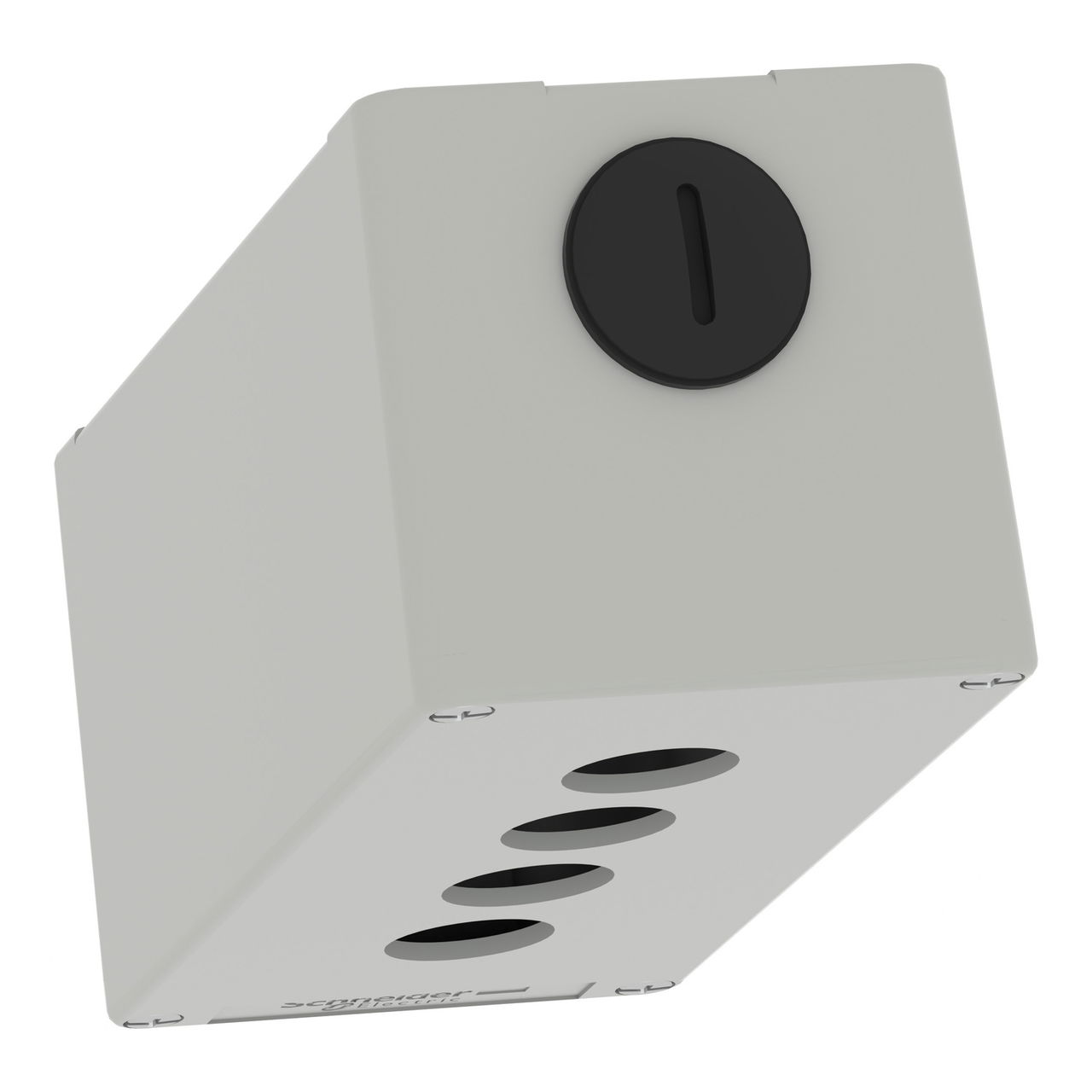 Harmony XAP, XB2 SL, Empty control station, zinc alloy, grey, M25, 4 cut-outs 22mm, 80 x 175 x 77 – Image 5 of 9