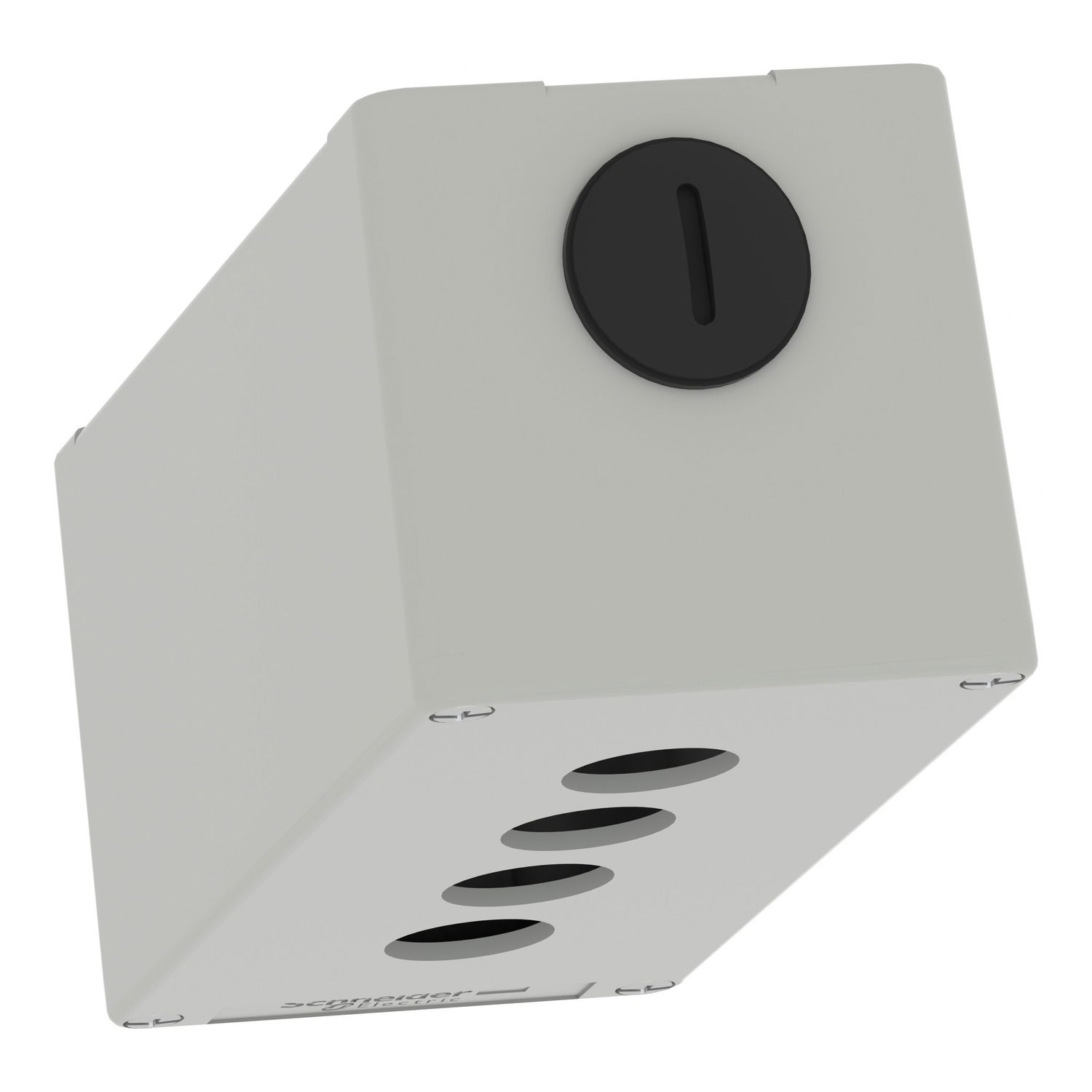 Harmony XAP, XB2 SL, Empty control station, zinc alloy, grey, M25, 4 cut-outs 22mm, 80 x 175 x 77 – Image 5 of 9