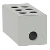 Harmony XAP, XB2 SL, Empty control station, zinc alloy, grey, M25, 6 cut-outs 22mm, 80 x 175 x 77