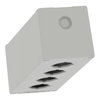 Harmony XAP, XB2 SL, Empty control station, zinc alloy, grey, M25, 4 cut-outs 30mm with notches, 80 x 220 x 77
