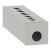Harmony XAP, XB2 SL, Empty control station, aluminium, grey, M32, 8 cut-outs 22mm, 85 x 310 x 77