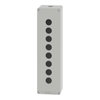 Harmony XAP, XB2 SL, Empty control station, aluminium, grey, M32, 8 cut-outs 22mm, 85 x 310 x 77