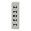 Harmony XAP, XB2 SL, Empty control station, aluminium, grey, M32, 10 cut-outs 22mm, 85 x 310 x 77