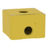 Harmony XAP, XB2 SL, Empty control station, zinc alloy, yellow, M20, 1 cut-out 22mm, 80 x 80 x 51,5, UL cULus