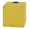 Harmony XAP, XB2 SL, Empty control station, zinc alloy, yellow, M20, undrilled, 80 x 80 x 77, UL cULus