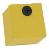 Harmony XAP, XB2 SL, Empty control station, zinc alloy, yellow, M20, undrilled, 80 x 80 x 77, UL cULus