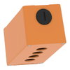 Harmony XAP, XB2 SL, Empty control station, zinc alloy, orange, M25, 4 cut-outs 22mm, 80 x 175 x 77