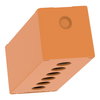 Harmony XAP, XB2 SL, Empty control station, zinc alloy, orange, M25, 6 cut-outs 22mm, 80 x 220 x 77