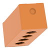 Harmony XAP, XB2 SL, Empty control station, zinc alloy, orange, M25, 4 cut-outs 30mm with notches, 80 x 220 x 77