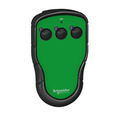 Transmitter, Harmony pocket remote, 3 single-step push buttons
