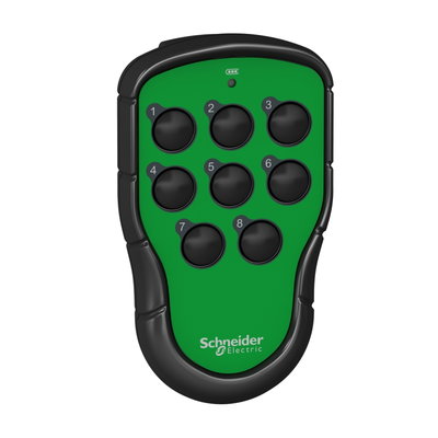 Transmitter, Harmony pocket remote, 8 single-step push buttons
