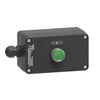 Control station, plastic, start function, 1 flush push button, green, 1 NO, ATEX